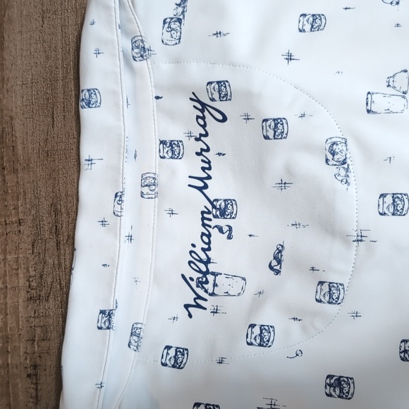 ⛳️ William Murray 'Off the Rocks' Golf Polo Size XXL in White - Picture 6 of 10